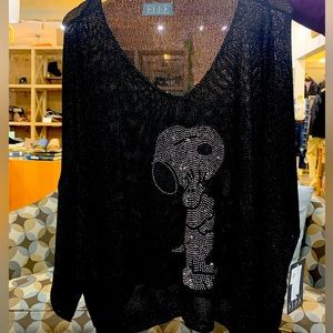 ELLE Snoopy sweater, designer piece.